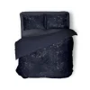 Eleganzzz Dekbedovertrek Crushed Velvet - royale blue 200x200/220cm