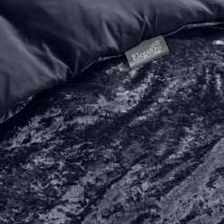 Eleganzzz Dekbedovertrek Crushed Velvet - royale blue 200x200/220cm