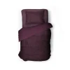 Eleganzzz Dekbedovertrek Teddy Pluche - bordeaux 140x200/220cm