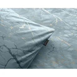 Eleganzzz Dekbedovertrek Marbel Foil Velvet - mineral 200x200/220cm