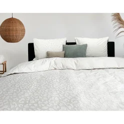Eleganzzz Dekbedovertrek Micro Mink Leopard - off white 200x200/220cm