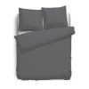 Eleganzzz Dekbedovertrek Flanel Uni - antraciet 200x200/220cm