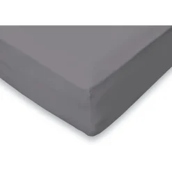Eleganzzz Hoeslaken Flanel 35cm Hoekhoogte - antraciet 80x200cm