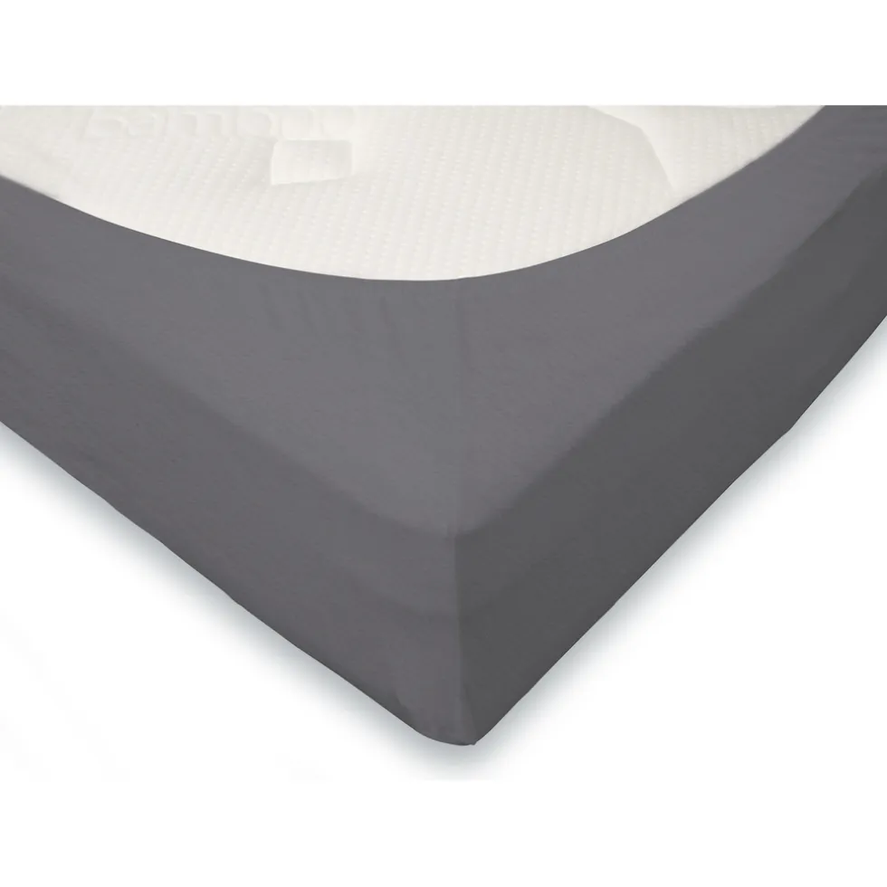 Eleganzzz Hoeslaken Flanel 35cm Hoekhoogte - antraciet 80x200cm