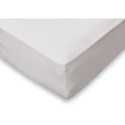 Eleganzzz Hoeslaken Flanel 35cm Hoekhoogte - licht grijs 90x200cm
