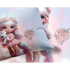 Eleganzzz Kinder Dekbedovertrek Micropercal Princess Nights - multi 140x220/240cm