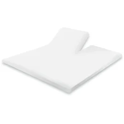 Eleganzzz Splittopper Hoeslaken Perkal Katoen - wit 180x210/220cm