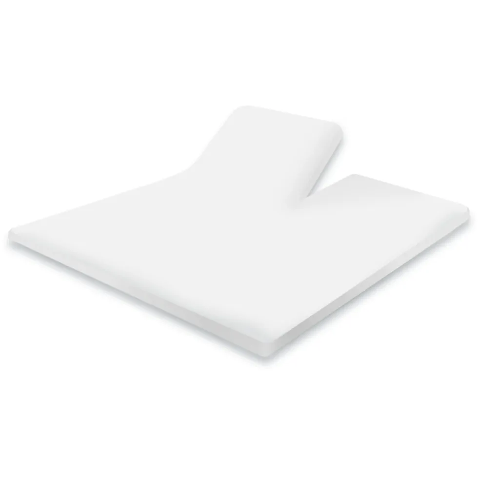 Eleganzzz Splittopper Hoeslaken Perkal Katoen - wit 180x210/220cm