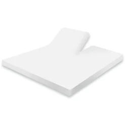 Eleganzzz Splittopper Hoeslaken Jersey Katoen Stretch - wit 180x210/220cm
