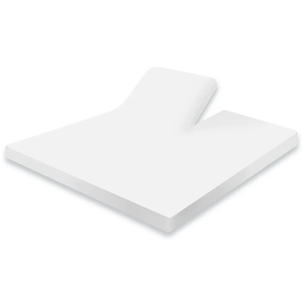 Eleganzzz Splittopper Hoeslaken Jersey Katoen Stretch - wit 180x210/220cm