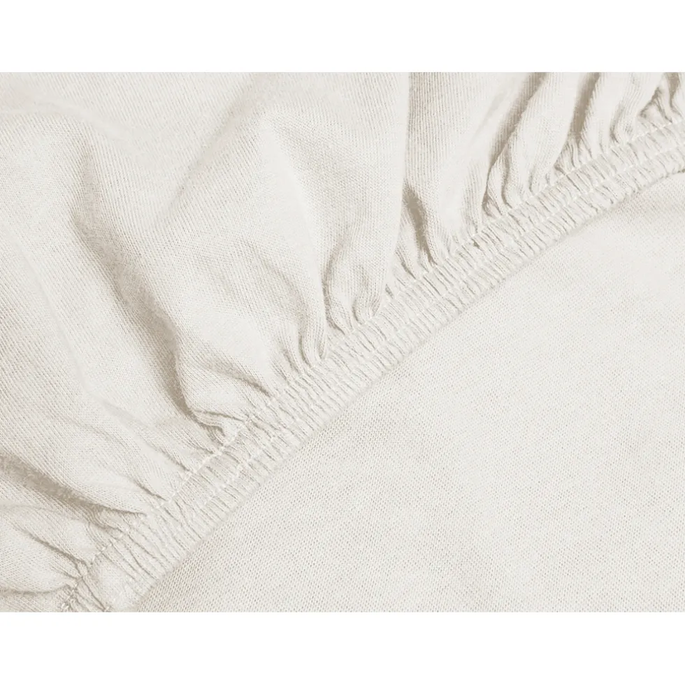 Eleganzzz Topper Hoeslaken Jersey Katoen Stretch - ivoor 120/130/140x200cm
