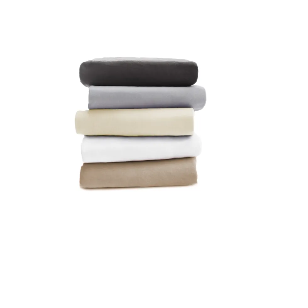 Eleganzzz Topper Hoeslaken Flanel - licht grijs 90x200cm
