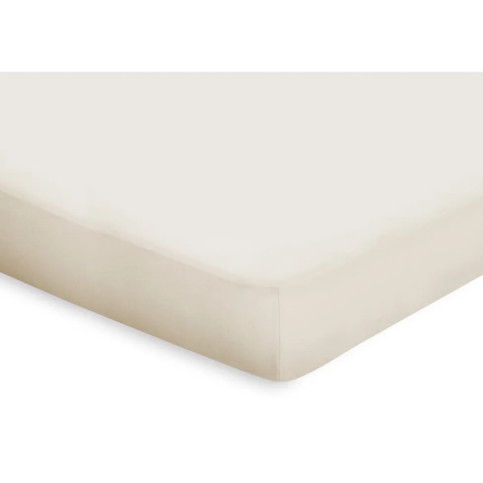 Eleganzzz Topper Hoeslaken Katoen Perkal - ivoor 90x210/220cm