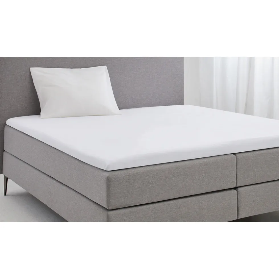 Eleganzzz Topper Hoeslaken Katoen Perkal - wit 180x200cm