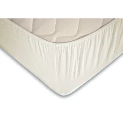 Eleganzzz Topper Hoeslaken Jersey Katoen Stretch - ivoor 90x210/220 - 100x200