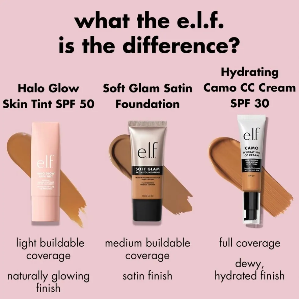 e.l.f. Halo Glow SPF50 8 Medium Neutral Skin Tint