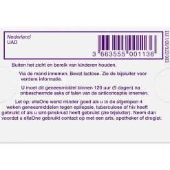 EllaOne Noodanticonceptie