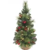 Everyday Miniature Pine cone & Berry tree verlichte tafelkerstboom
