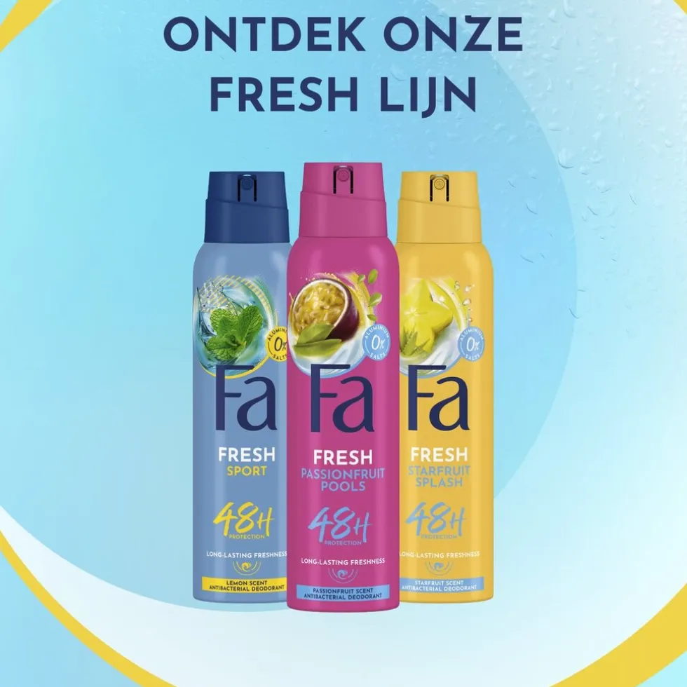 Fa Passion Fruit Pools Deodorant Spray