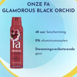 Fa Sensual Glamorous Black Orchid Deodorant Spray