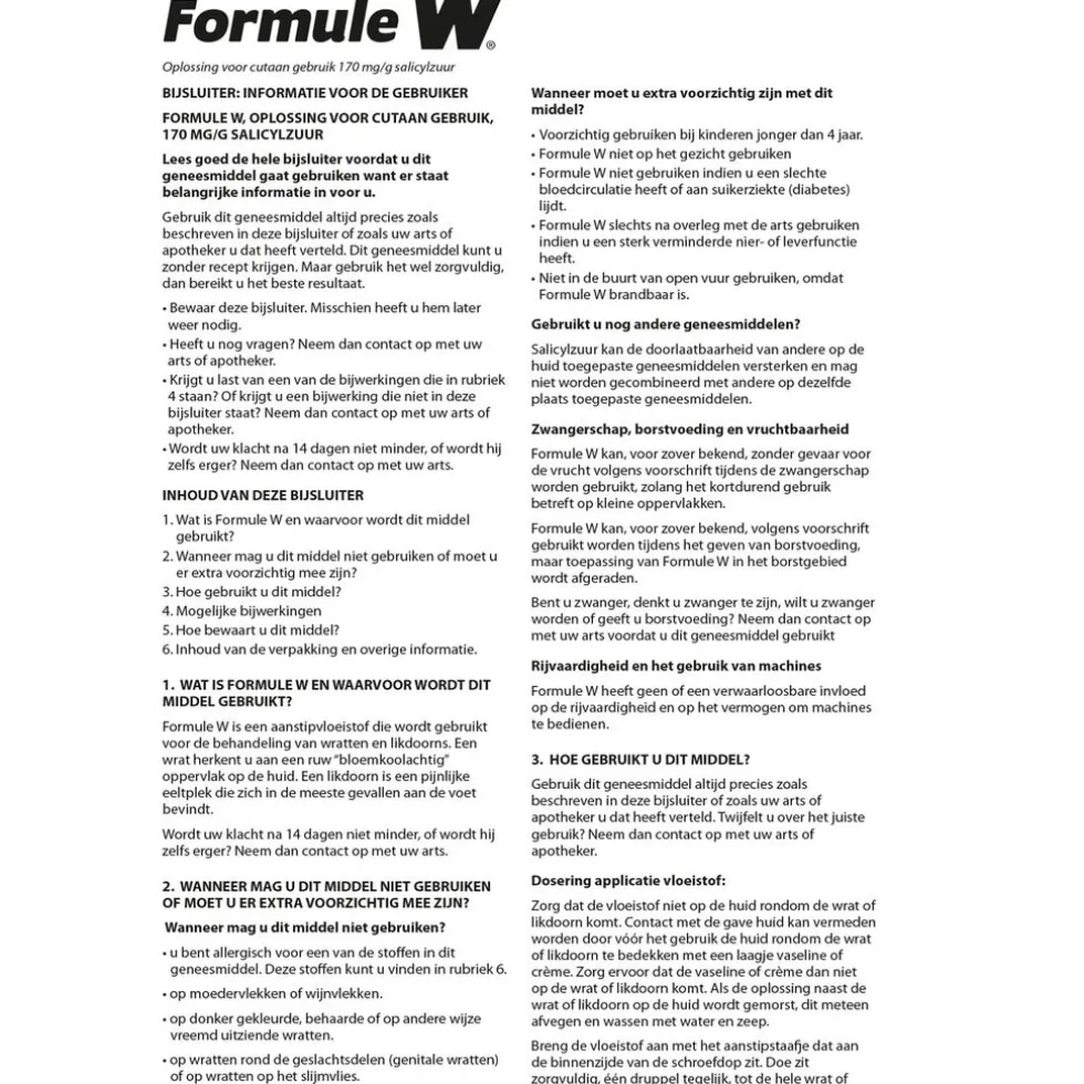 Formule W Wrattentinctuur