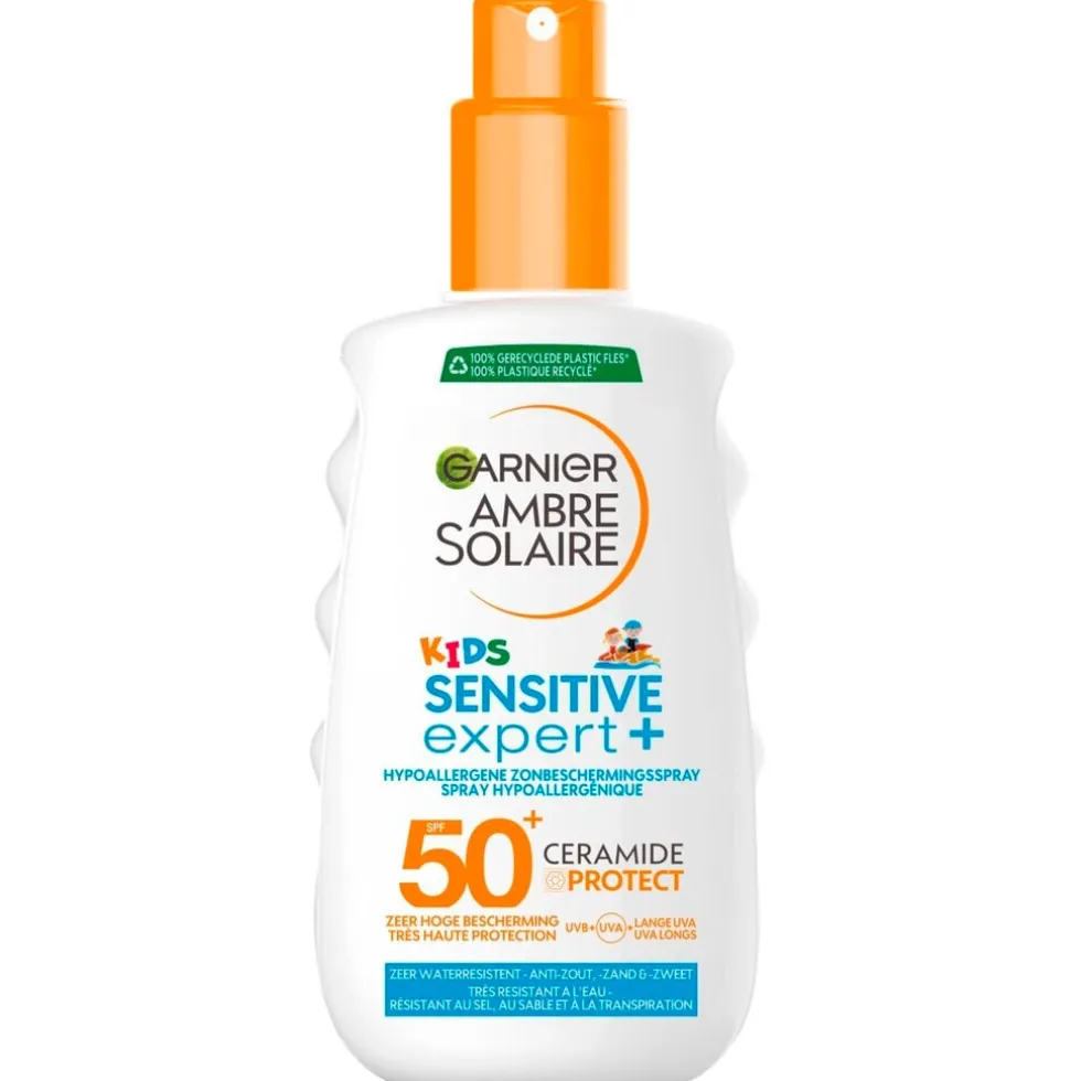 Garnier Ambre Solaire Kids Sensitive Expert+ SPF50+ Hypoallergene Zonnebrandspray