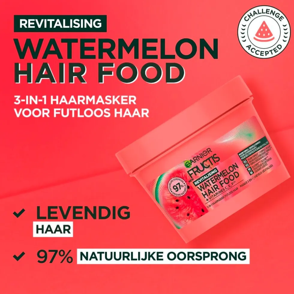 Garnier Fructis Watermelon Hair Food 3-in-1 Haarmasker