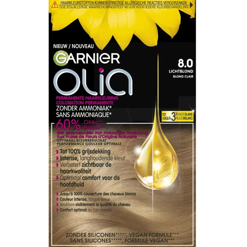 Garnier Olia 8.0 Lichtblond Permanente Haarkleuring