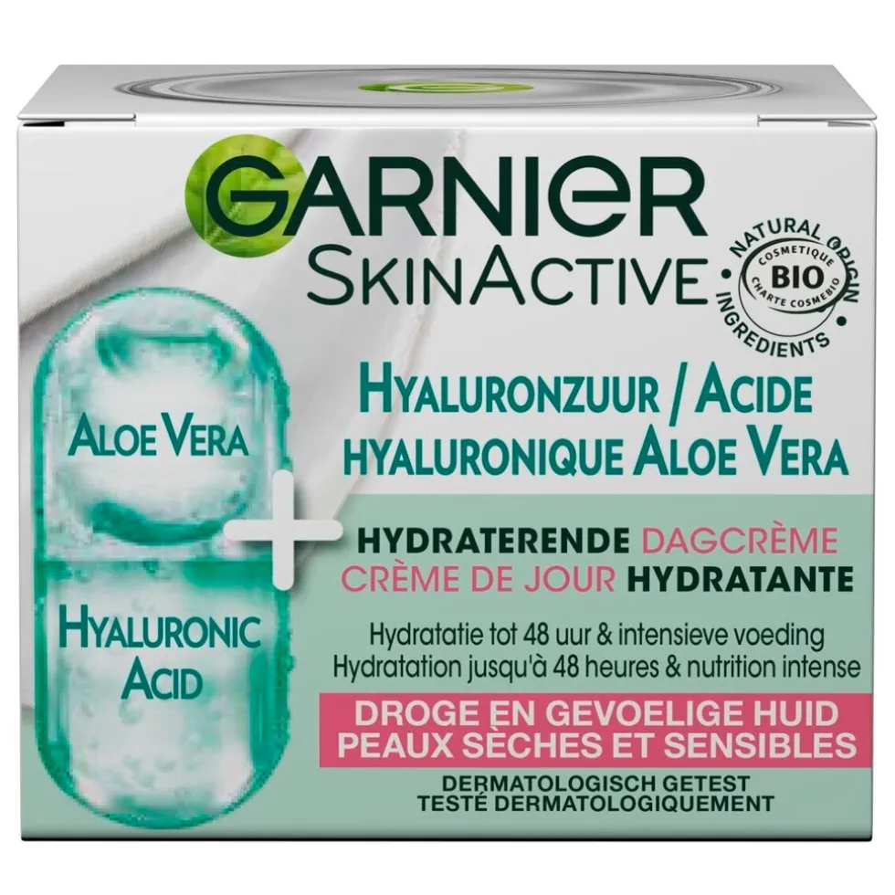 Garnier SkinActive Hyaluronzuur en Aloë Vera Hydraterende Dagcrème