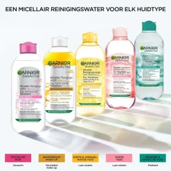 Garnier SkinActive Micellair Reinigingswater voor Langhoudende en Waterproof Make-Up