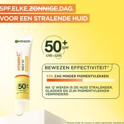 Garnier Vitamine C SPF50+ Invisible Anti-Pigmentvlekken Daily UV Fluid