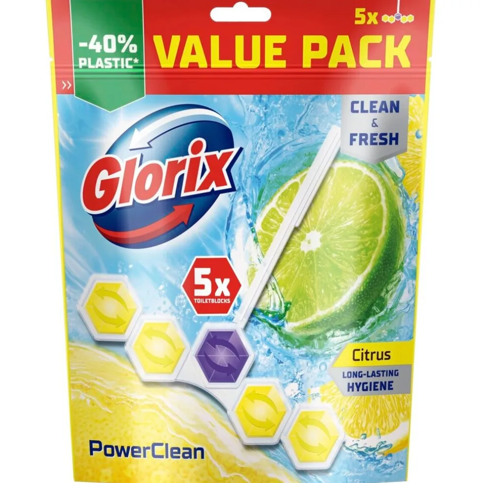 Glorix Power 5 Citrus Toiletblokken