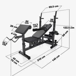 Gorilla Sport Universele halterbank