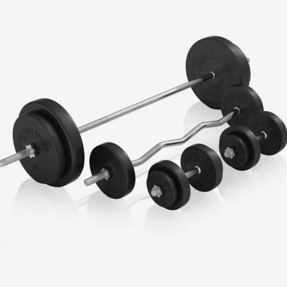 Gorilla Sports Universele halterbank met halterset