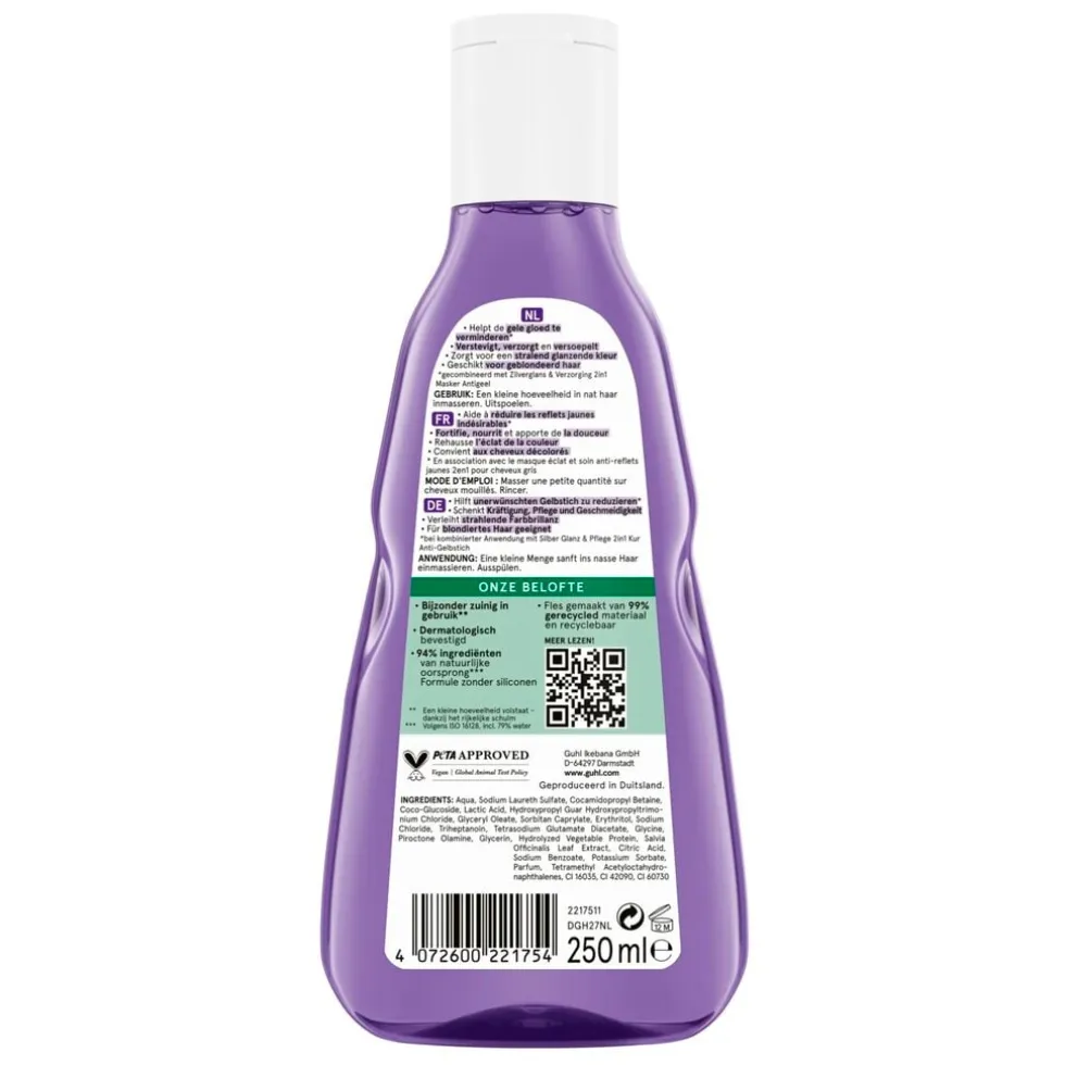 Guhl Zilverglans & Verzorging Shampoo