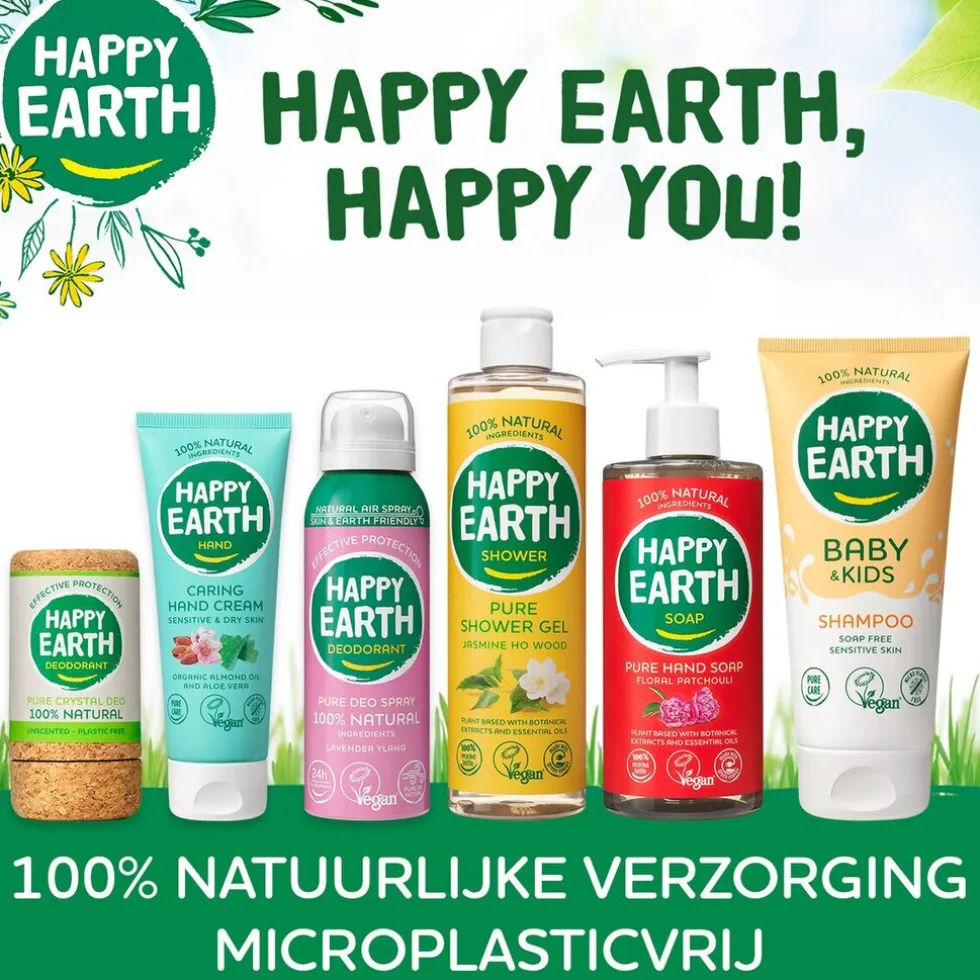 Happy Earth 100% Natural Pure Crystal Geurloze Deodorant Stick