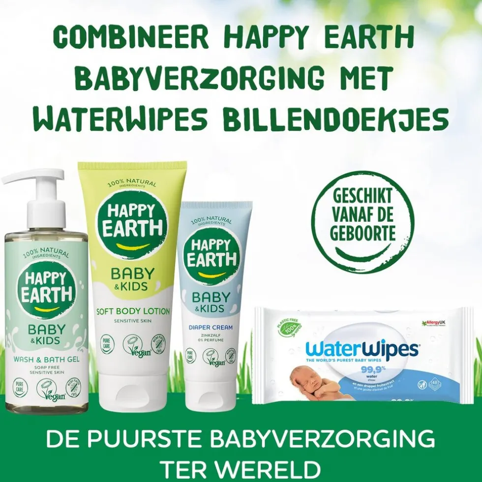 Happy Earth Baby & Kids 100% Natural Wash & Bath Gel
