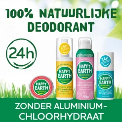 Happy Earth Bergamot Cedarwood Deodorant Roller