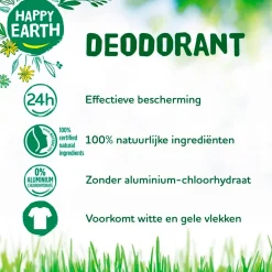 Happy Earth Bergamot Cedarwood Deodorant Roller