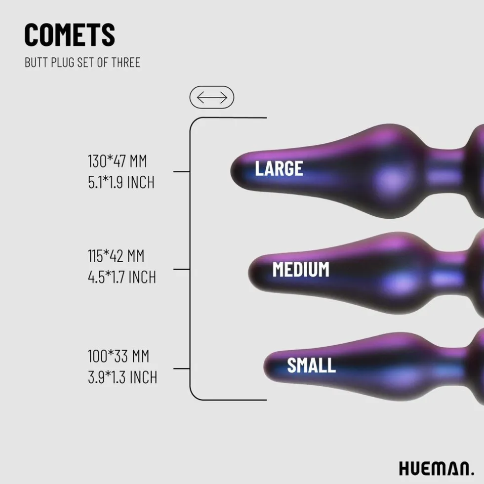 Hueman Comets Buttplug Set