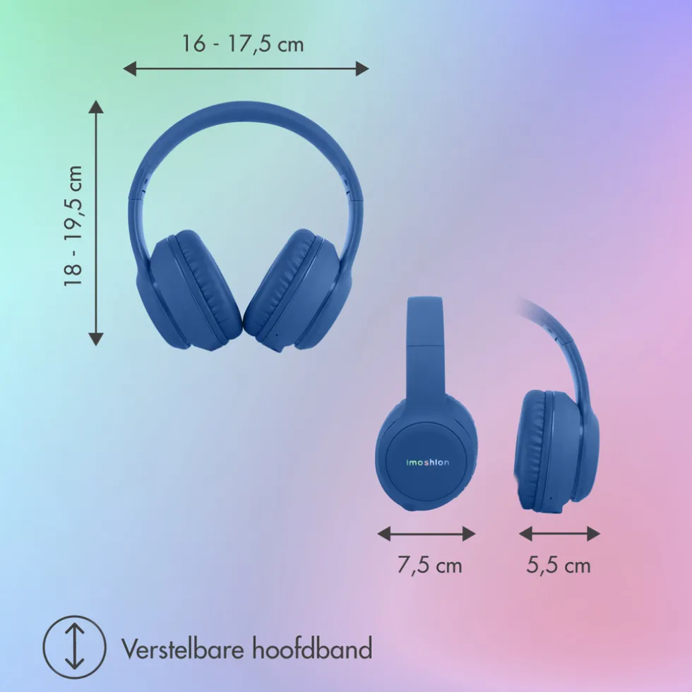 imoshion Draadloze Bluetooth Kinder Koptelefoon met LED Verlichting