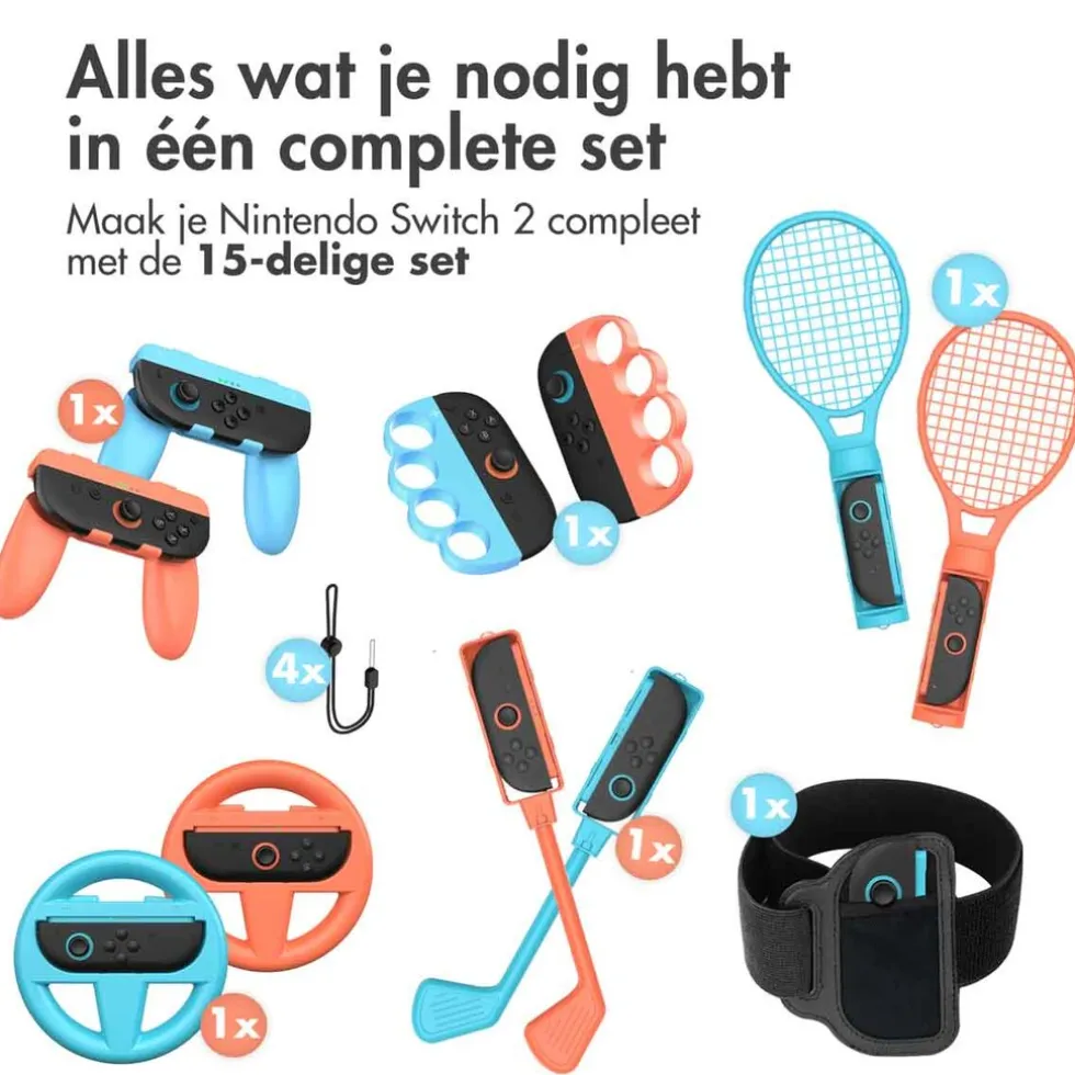 imoshion Nintendo Switch 2 15-delige accessoires set