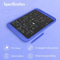 imoshion Tekentablet voor Kinderen met Kleurenscherm en 2 Pennen