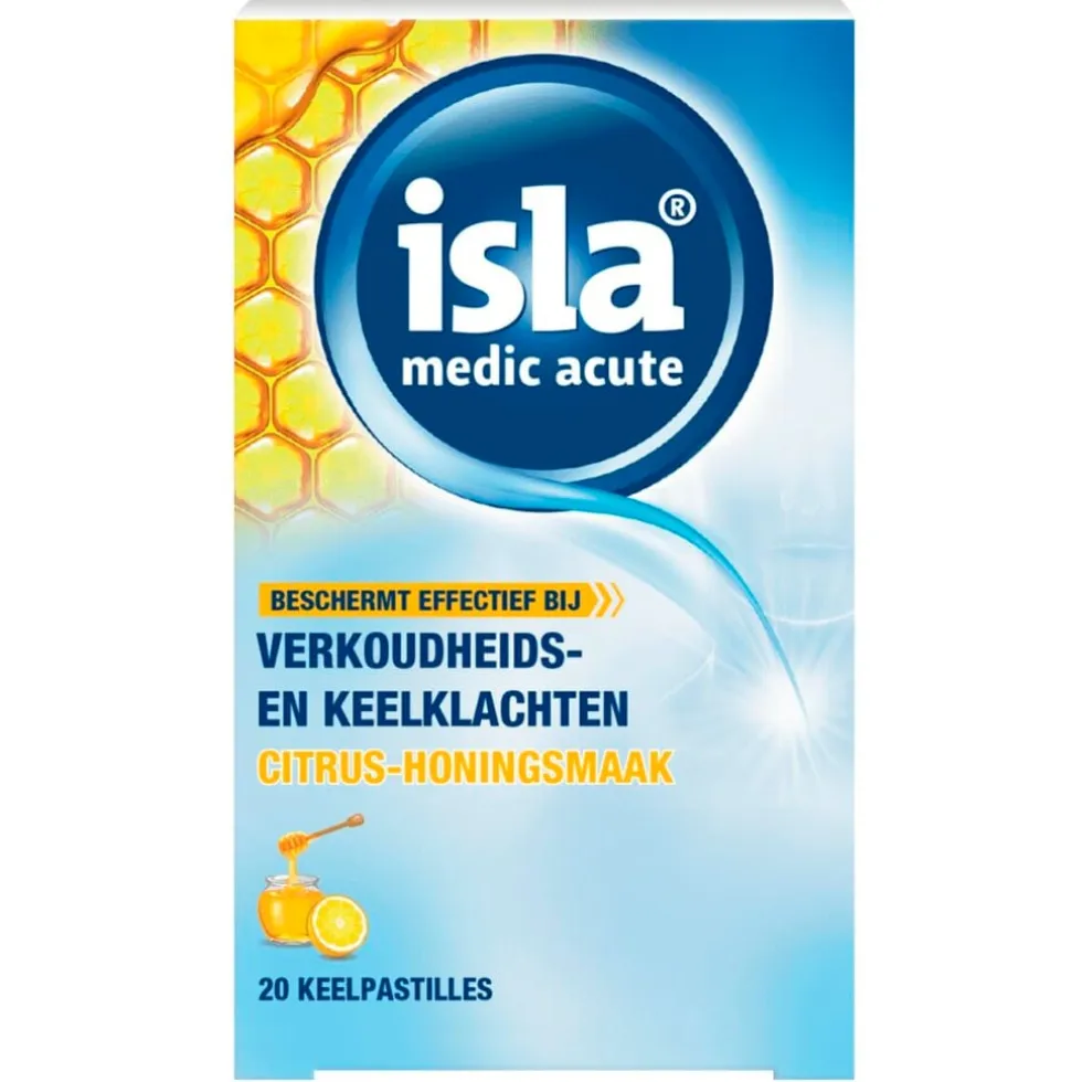 Isla Medic Acute Citrus-Honing Keelpastilles