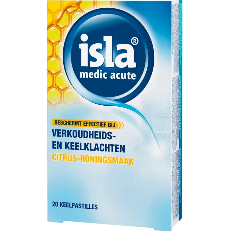 Isla Medic Acute Citrus-Honing Keelpastilles