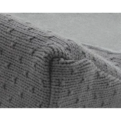 Jollein Bliss Knit Storm Grey 50 x 70 cm Aankleedkussenhoes