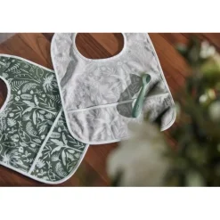 Jollein Botanical Leaf Green 2-pack Waterproof Slabber