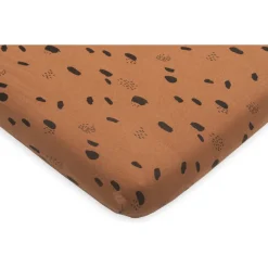 Jollein Jersey Spot Caramel 75 x 95 cm Boxmatras Hoeslaken