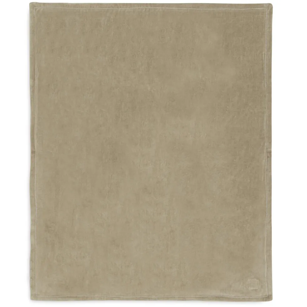 Jollein Soft Waves Olive Green / Velvet 100 x 150 cm Ledikantdeken