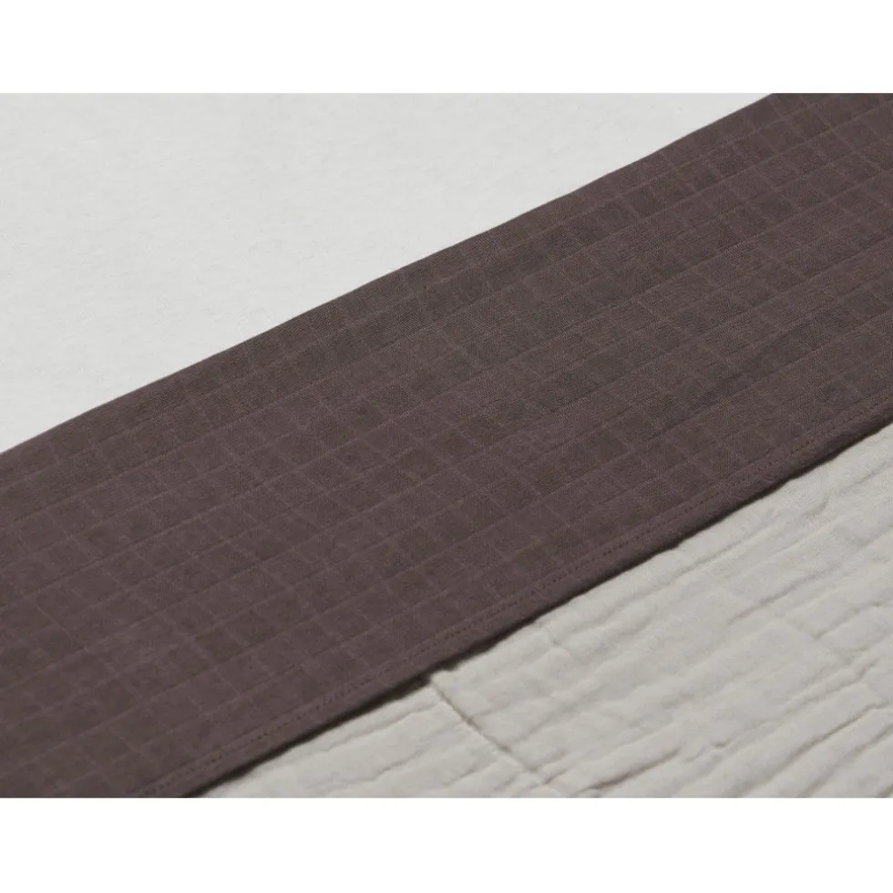 Jollein Wrinkled Cotton Chestnut 120 x 150 cm Ledikantlaken